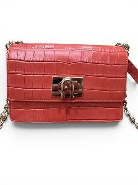Furla 1927 Croc Embossed Leather Crossbody